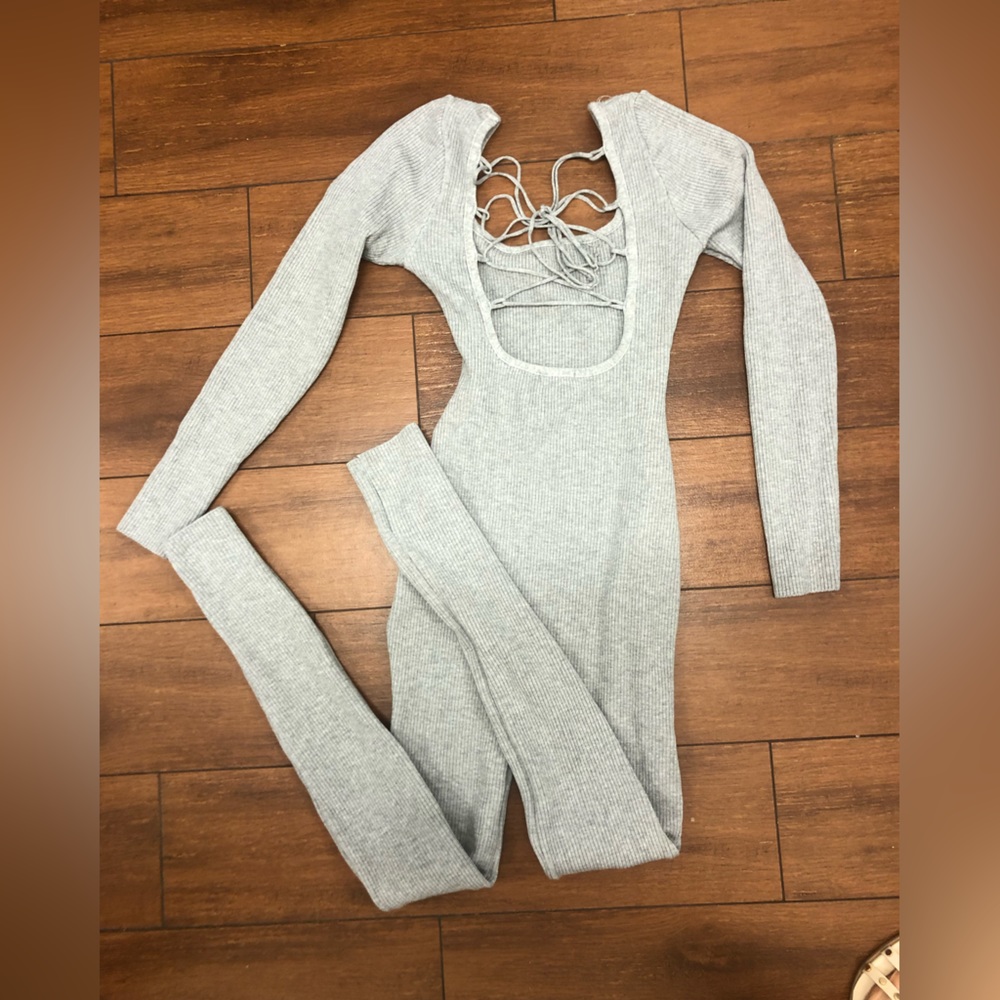 Ribbed, long sleeve cat suit - Picture 5 of 5